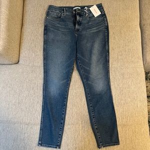 NEVER WORN Good American Good Curve High Waisted Crop Skinny Jeans (Blue 442)